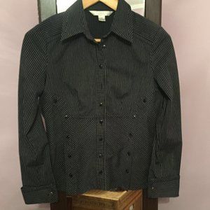 Conrad C Collection Long Sleeve Button Detailed Blouse